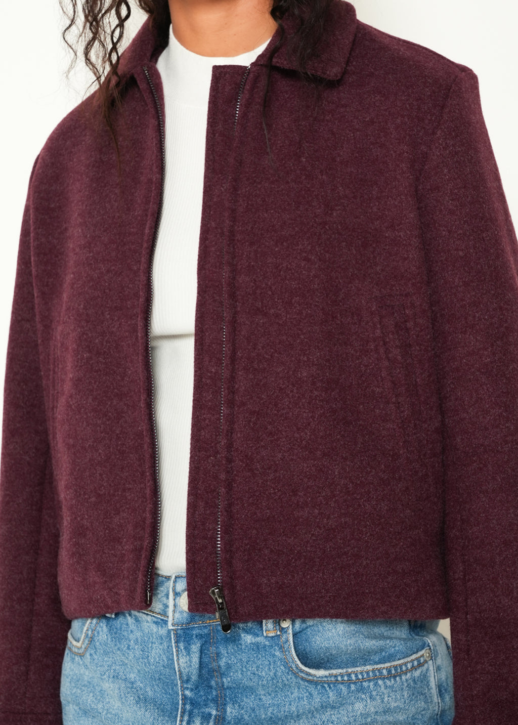 Chaqueta manga larga cuello en V - Rojo 14_423H023_ROJ191528_4