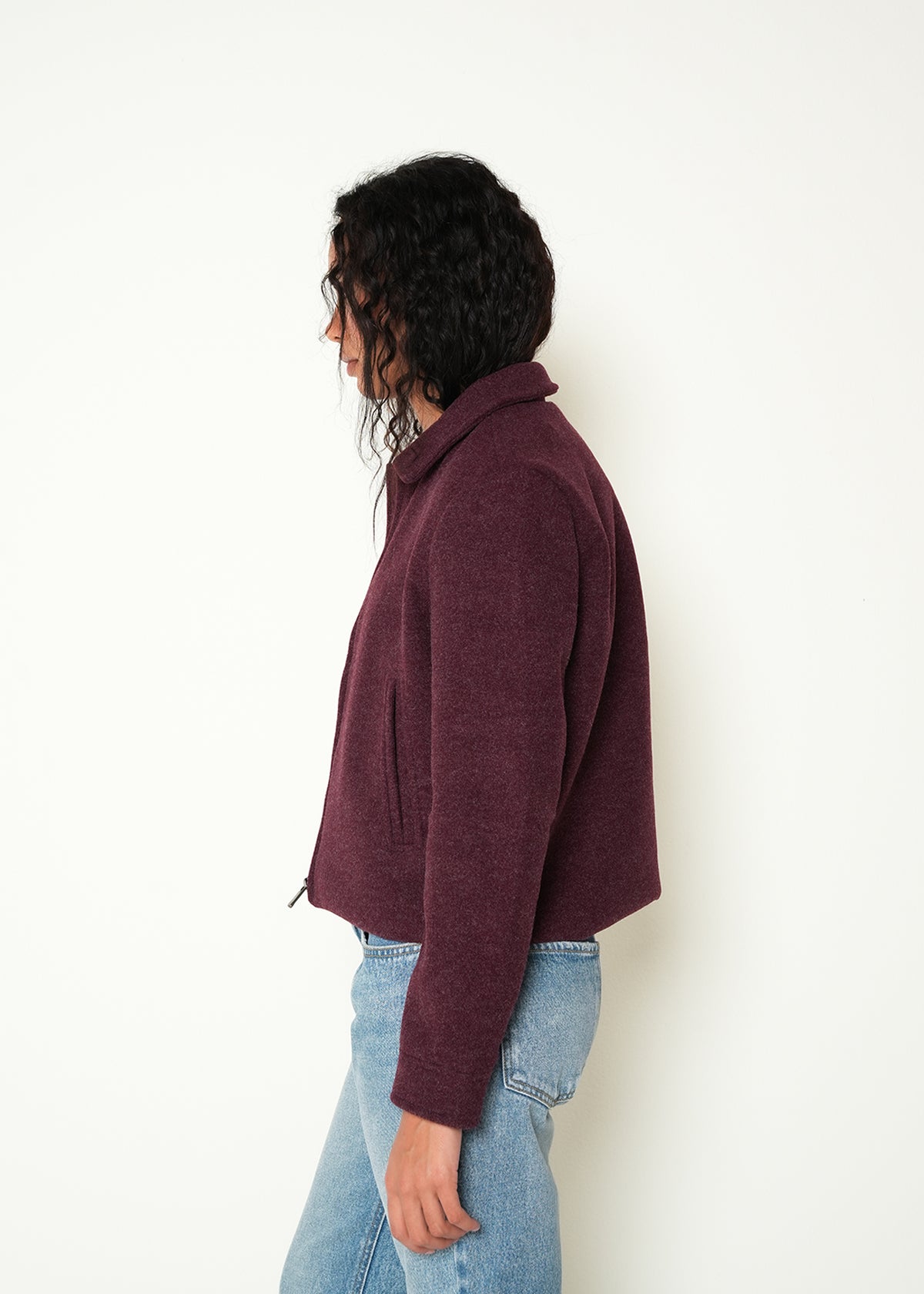 Chaqueta manga larga cuello en V - Rojo 14_423H023_ROJ191528_5