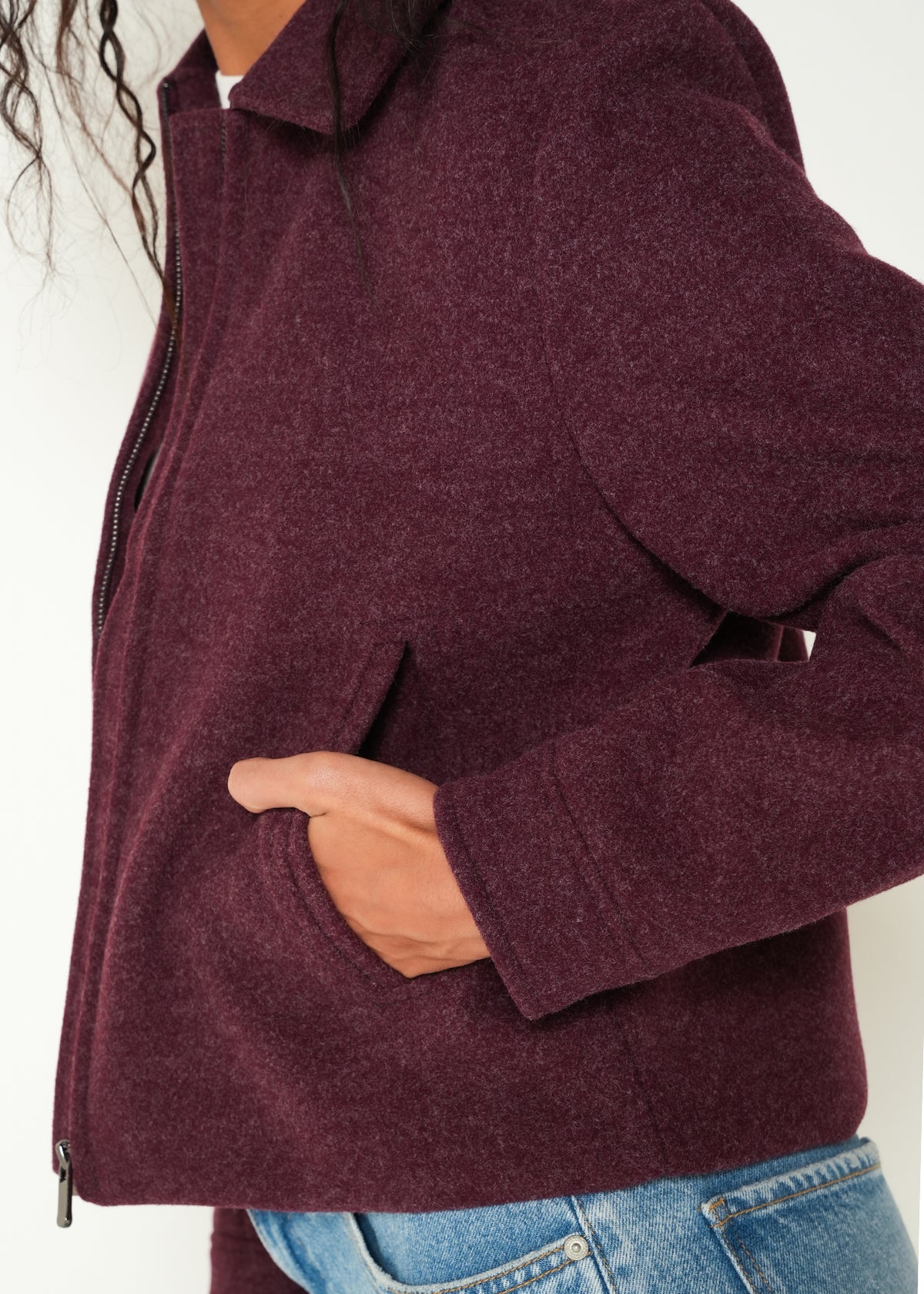 Chaqueta manga larga cuello en V - Rojo 14_423H023_ROJ191528_6