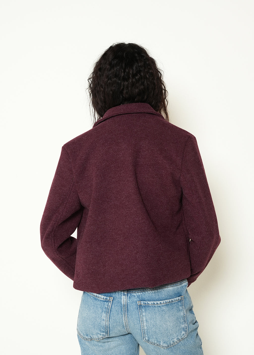 Chaqueta manga larga cuello en V - Rojo 14_423H023_ROJ191528_7