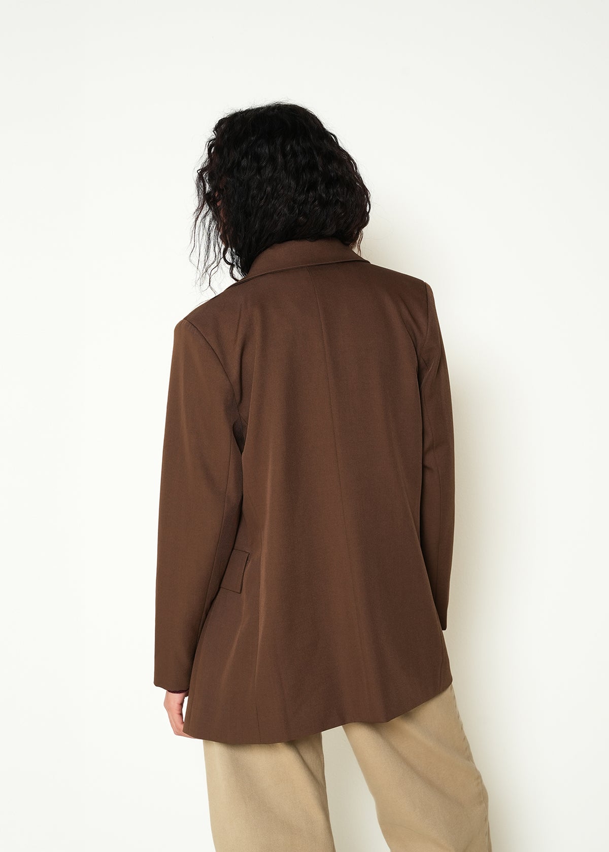 Chaqueta manga larga cuello clásico - Cafe 14_423H026_CAF190915_7
