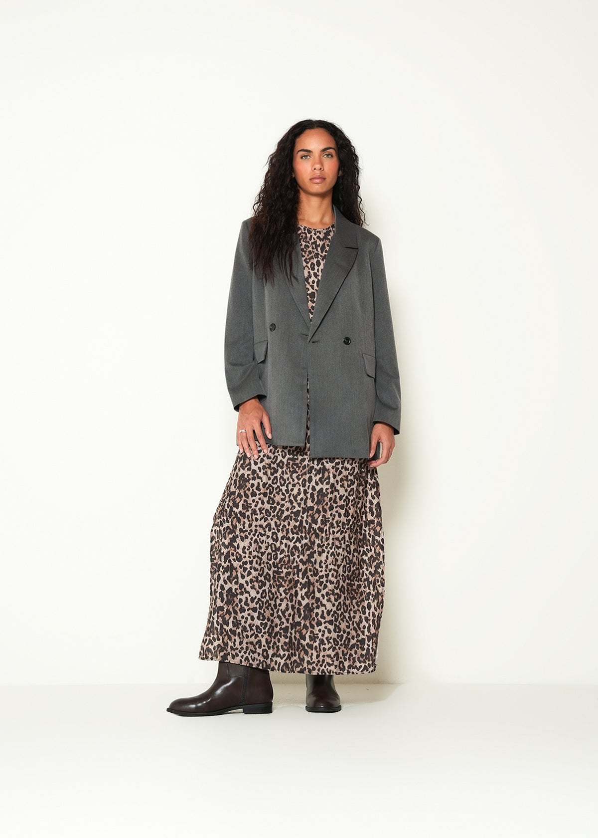 Chaqueta manga larga cuello clásico - Gris 14_423H026_GRI185204_3