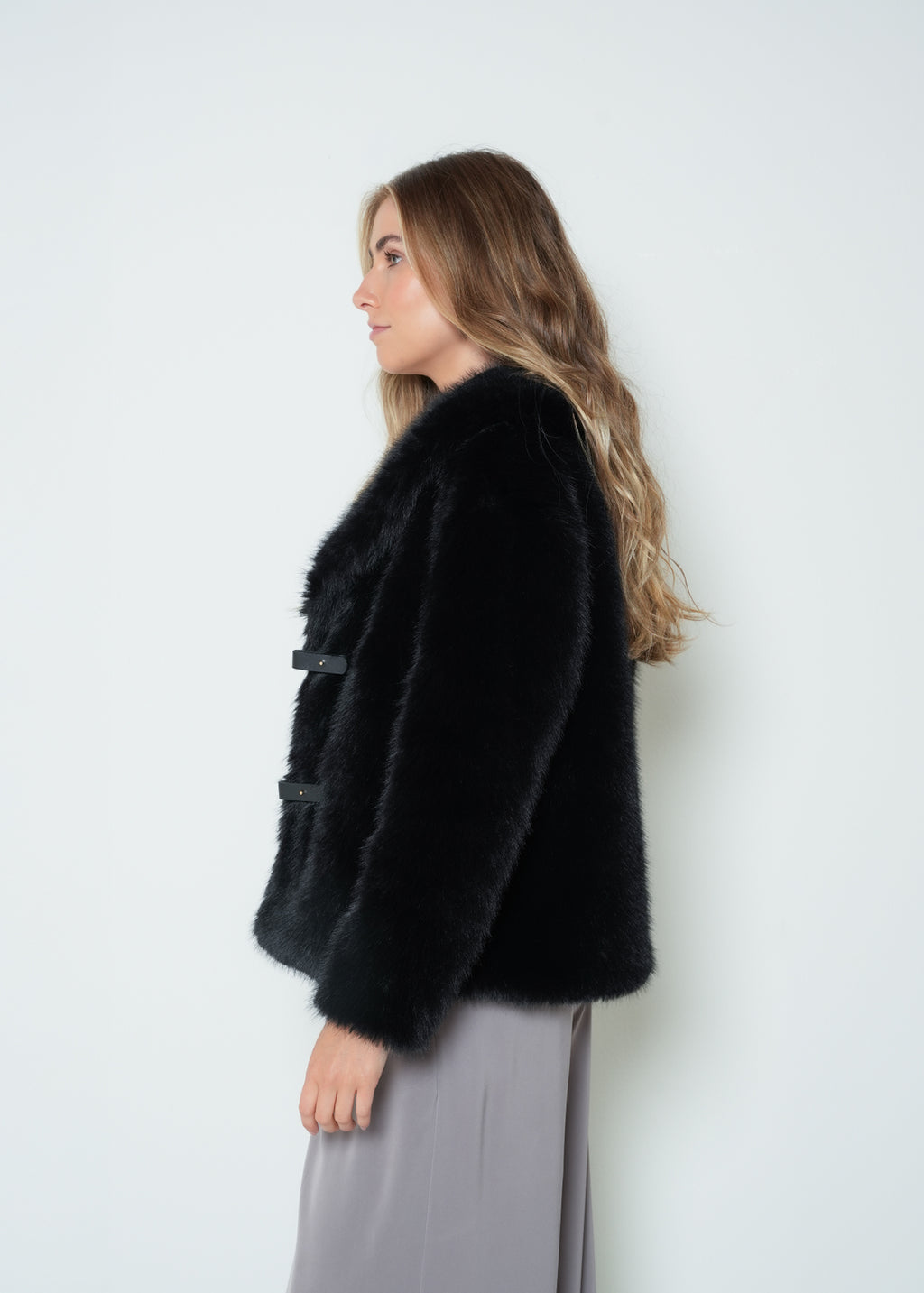 Chaqueta cuello alto afelpada - Negro 14_423H074_NEG190303_5