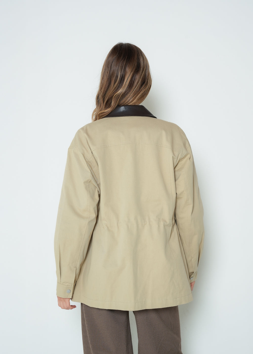 Chaqueta manga larga cuello clásico - Beige 14_423H079_BEI161108_7