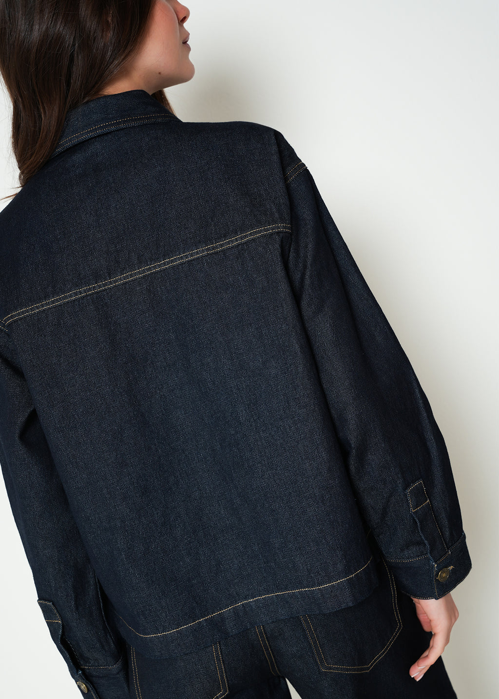 Chaqueta denim manga larga cuello clásico - Azul 14_423H305_AZU194227_6