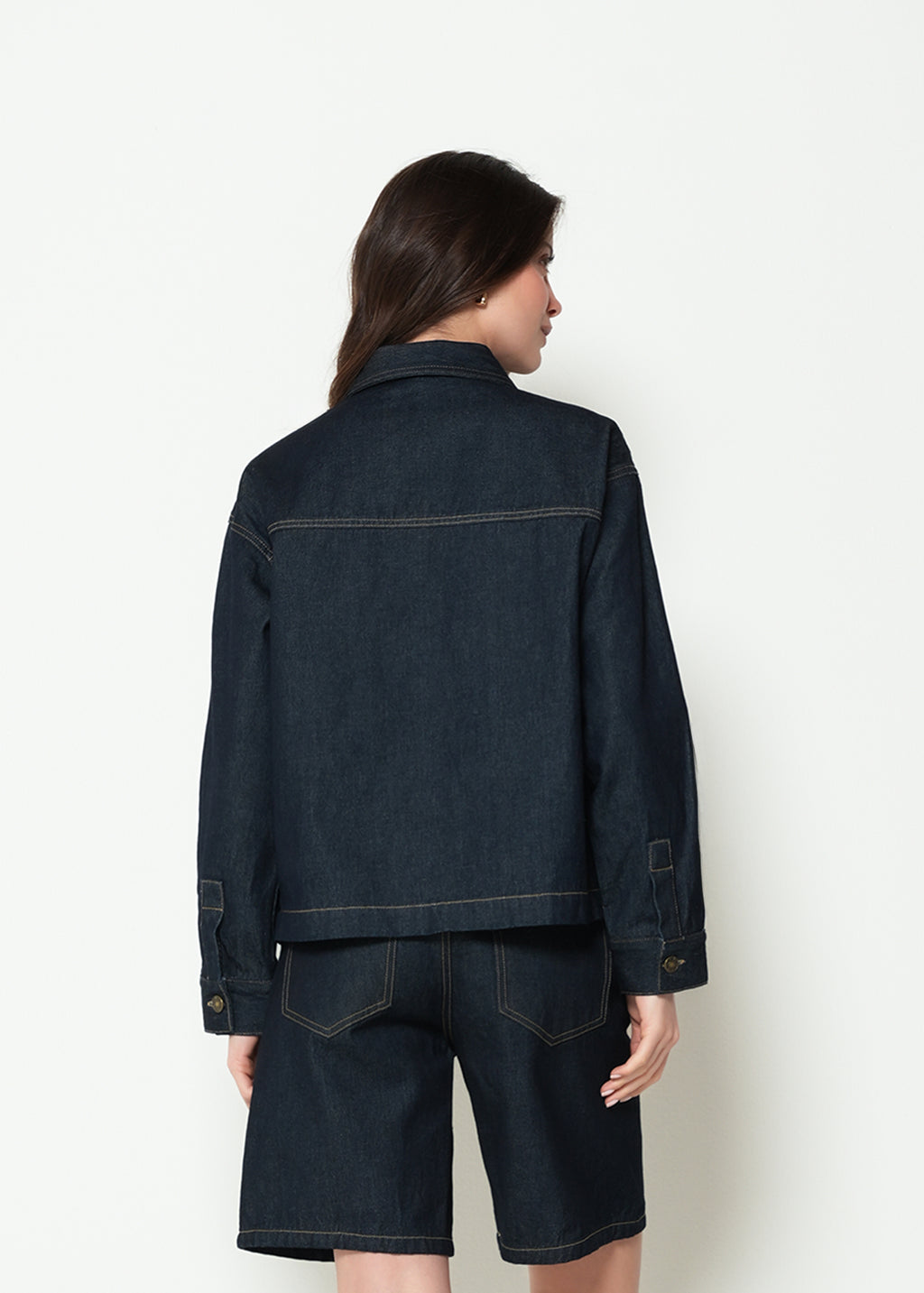 Chaqueta denim manga larga cuello clásico - Azul 14_423H305_AZU194227_7