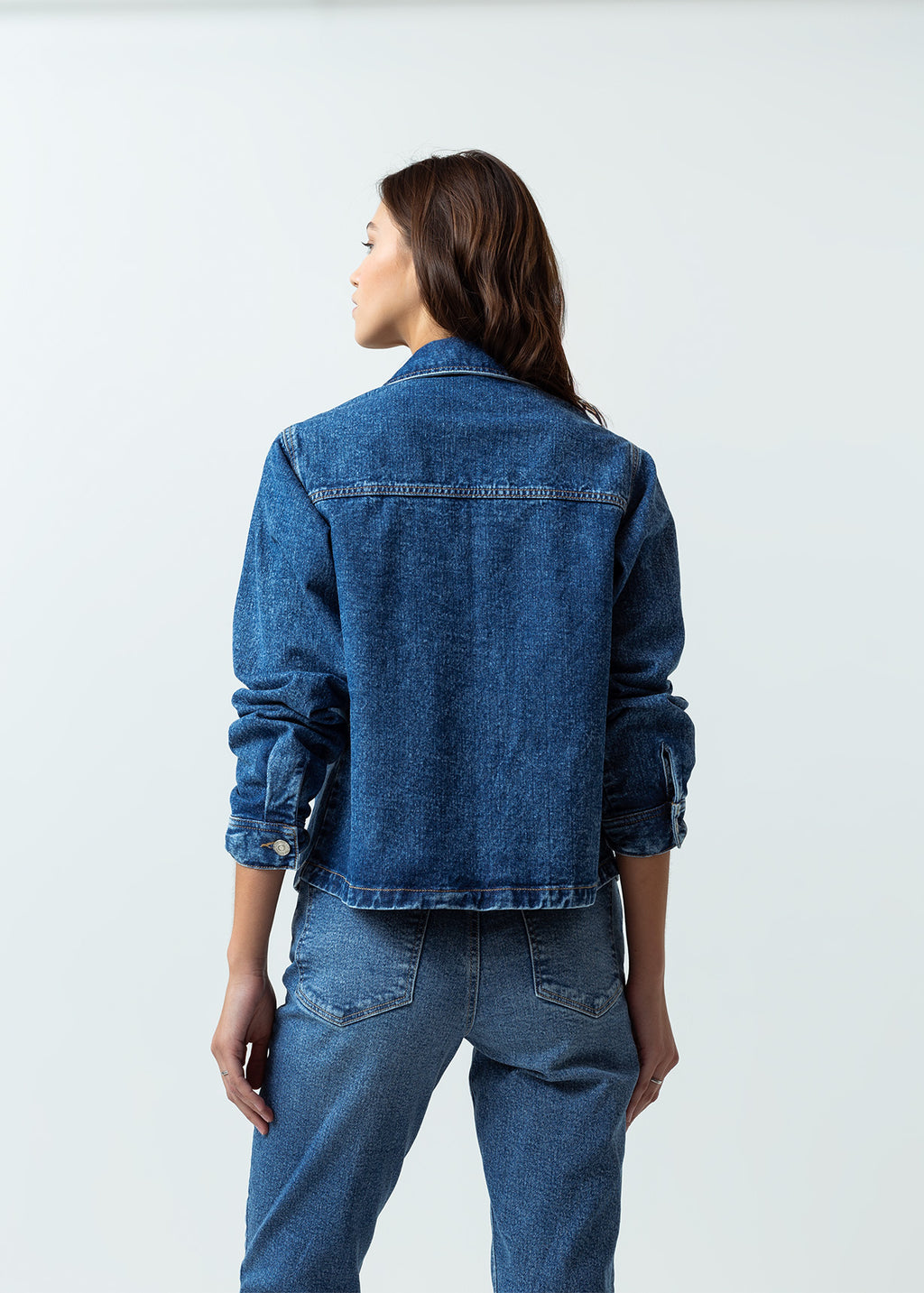 Chaqueta tipo Trucker en denim - Azul 14_425G015_AZU194227_5