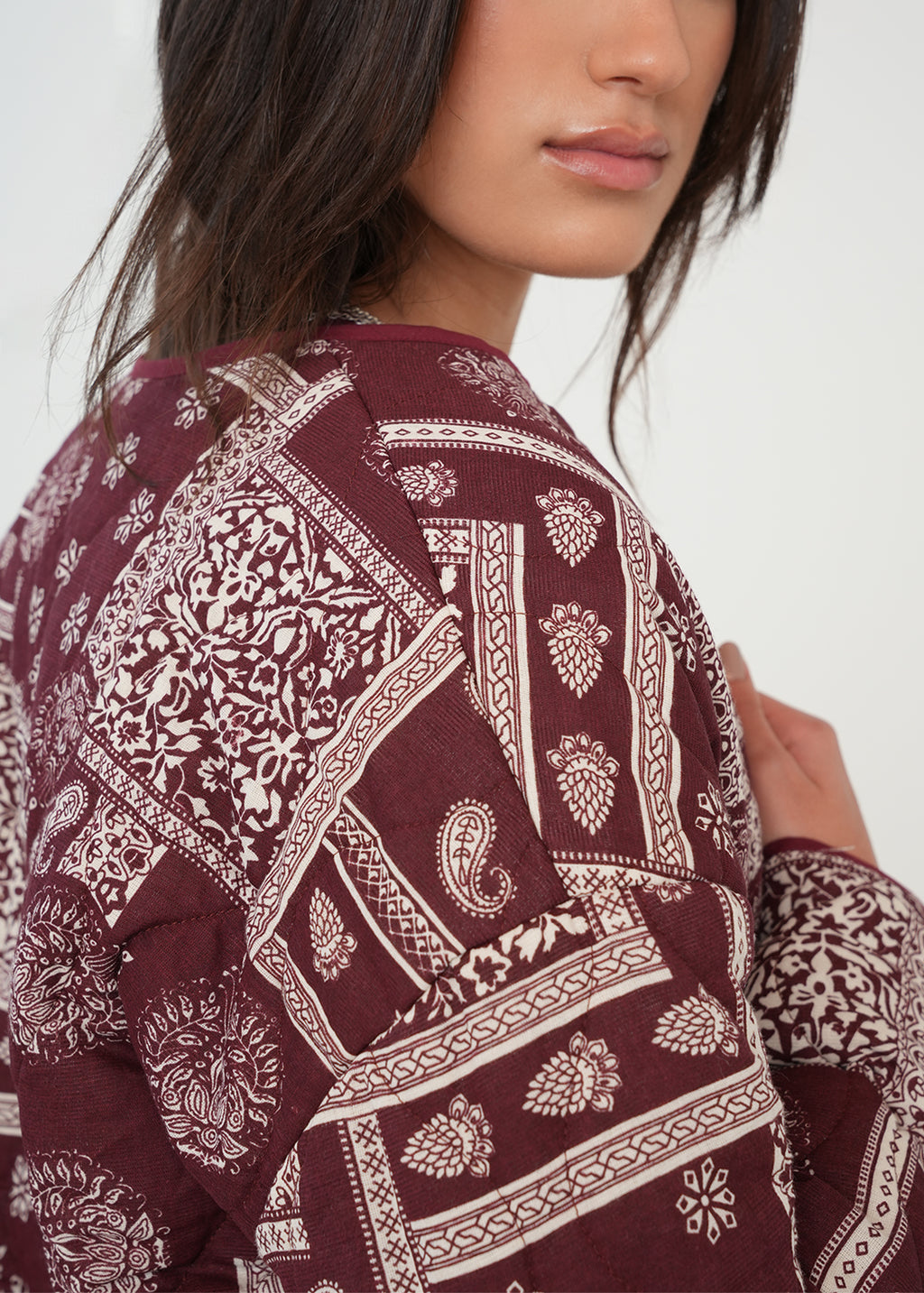 Chaqueta de botones con arabescos - Morado 14_429G053_MOR191529_6