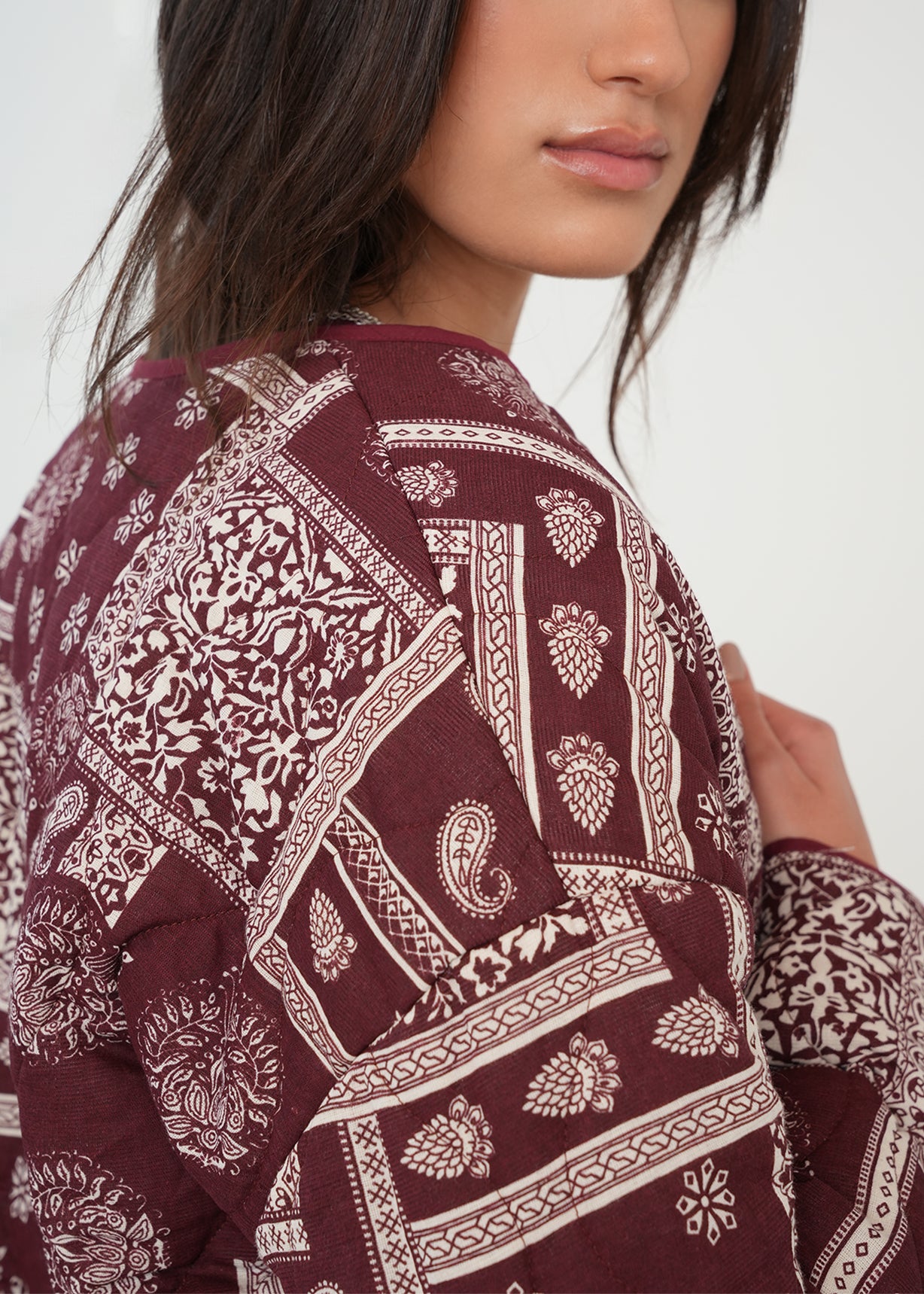 Chaqueta de botones con arabescos - Morado 14_429G053_MOR191529_6