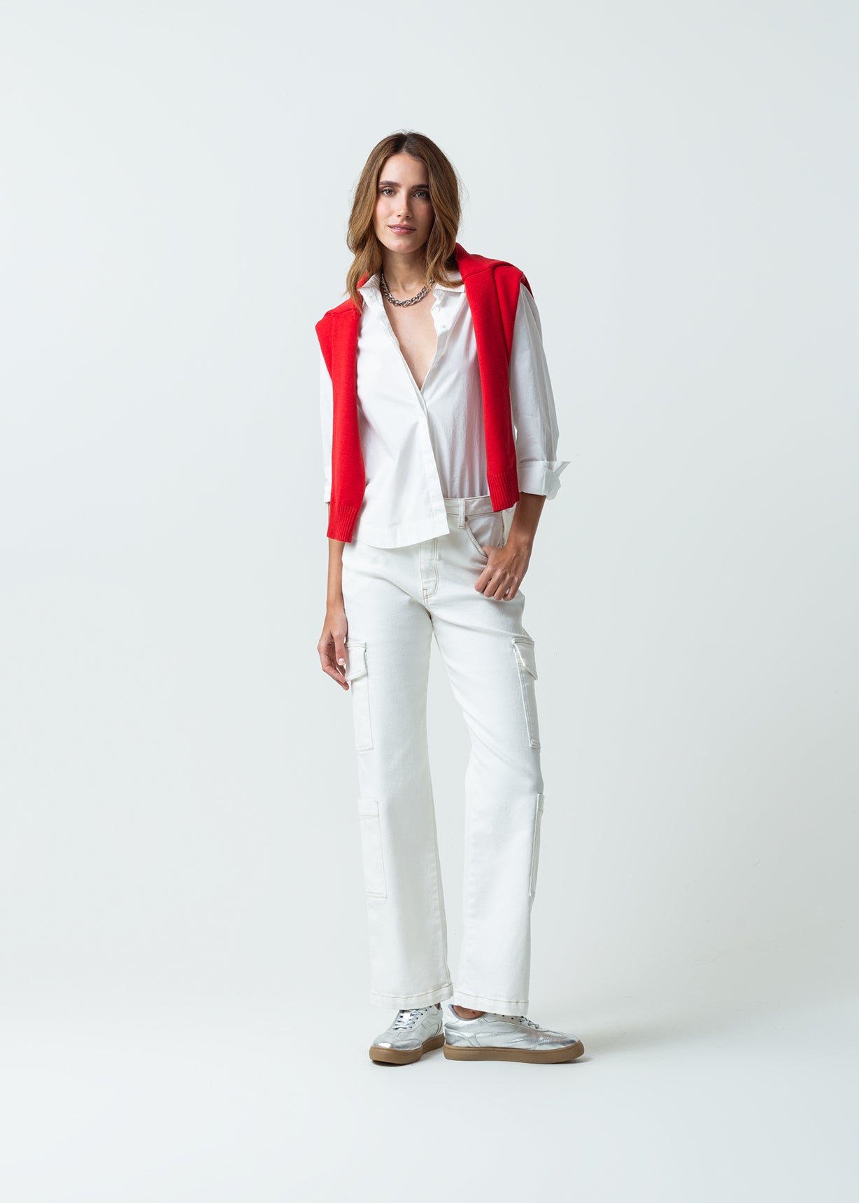 Pantalón Straight con bolsillos en costados - Crudo 14_431G303_CRU111001_3