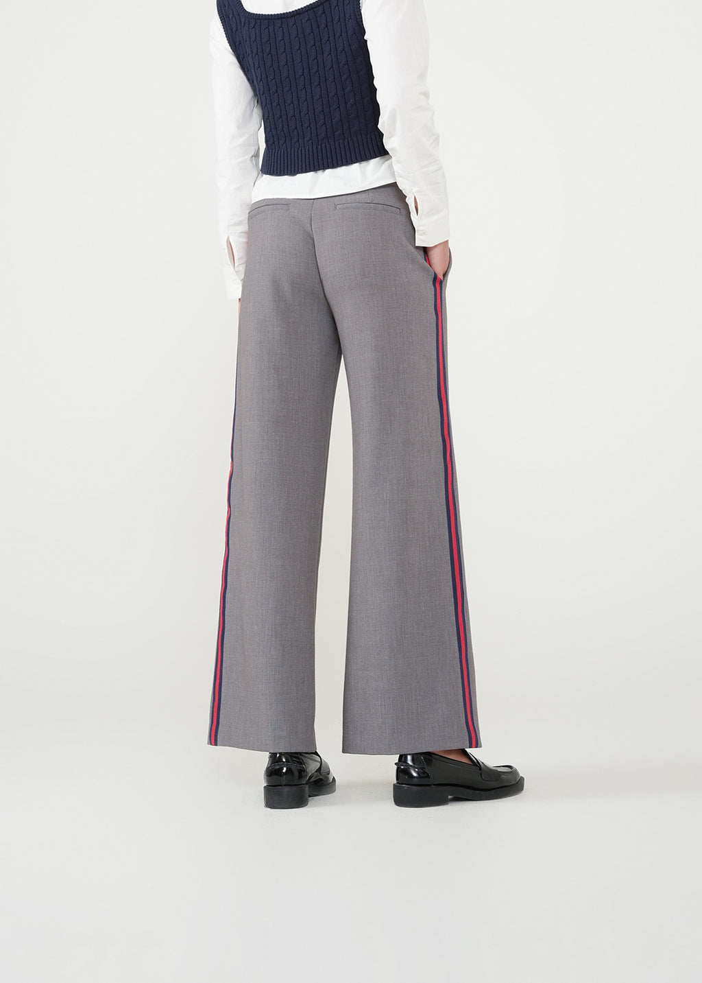 Pantalón Wide Leg clásico - Gris 14_431H334_GRI184005_5