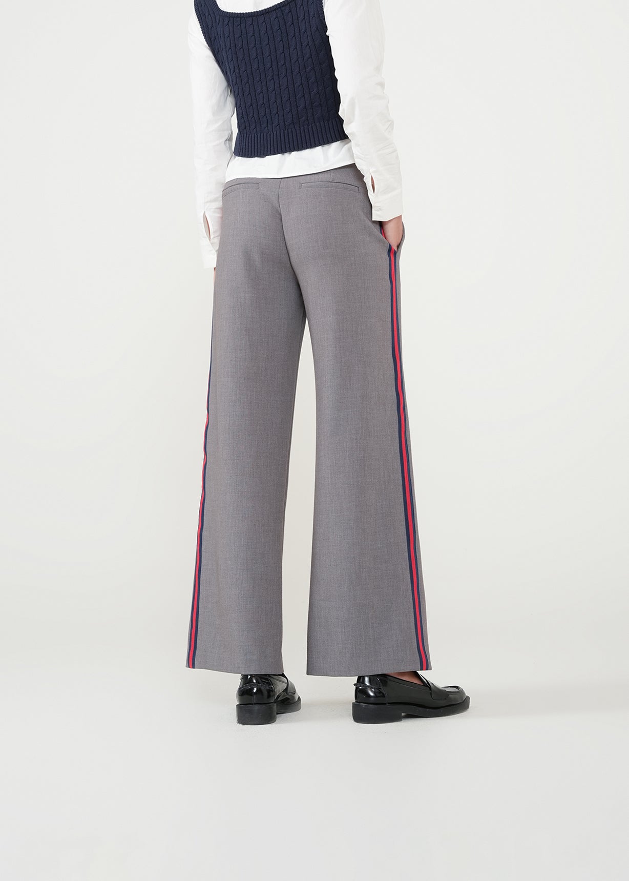 Pantalón Wide Leg clásico - Gris 14_431H334_GRI184005_5