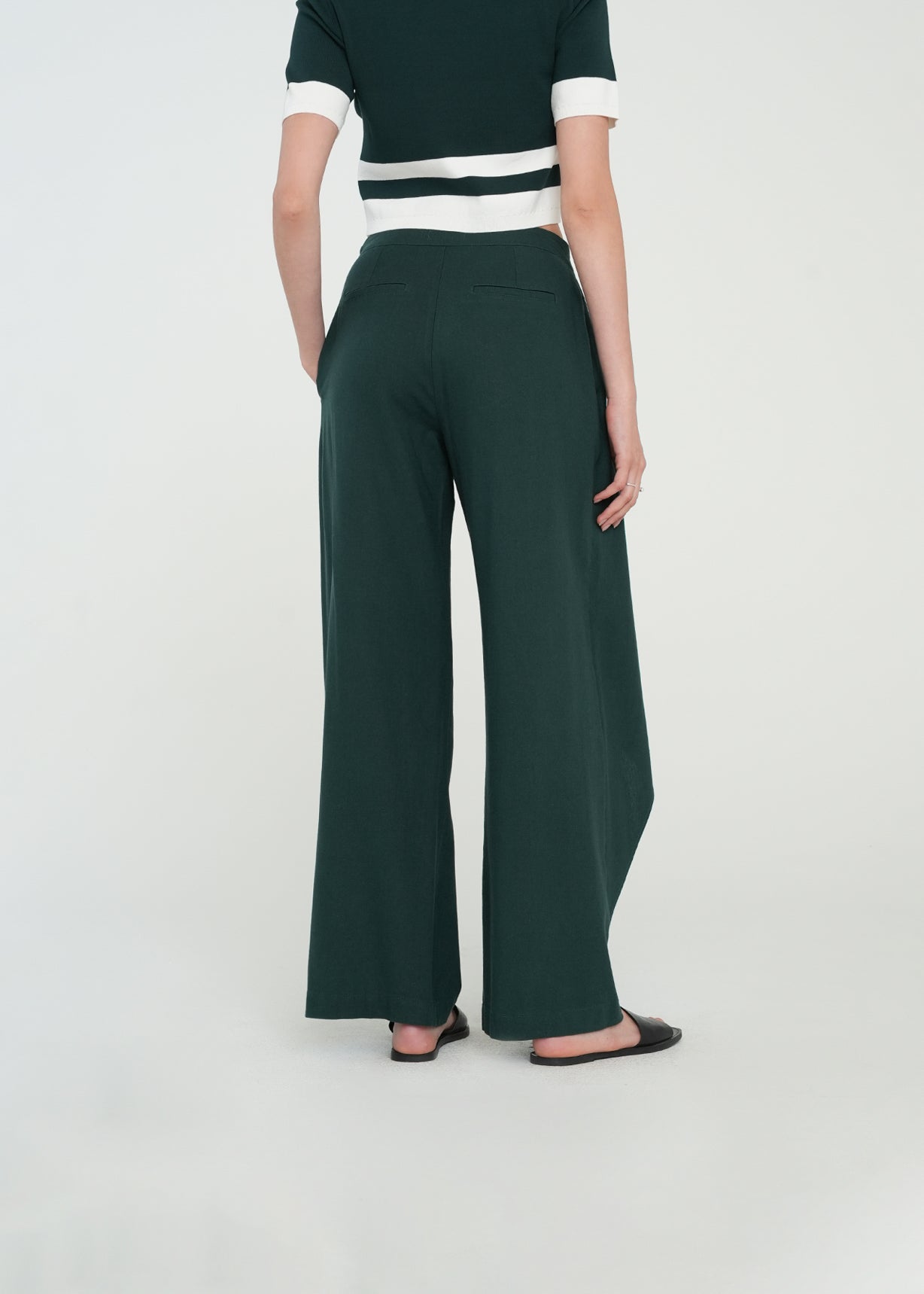 Pantalón Wide Leg con capa - Verde 14_431H375_VER195320_7