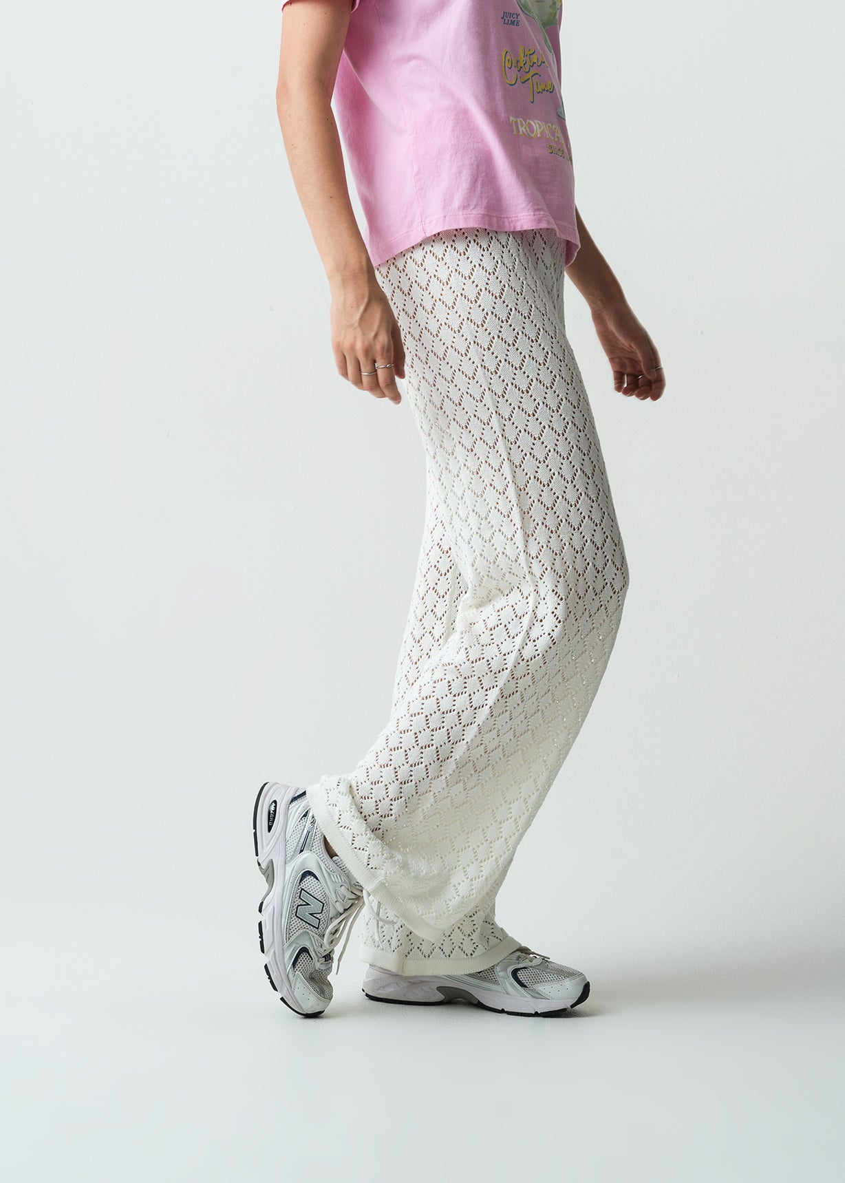 Pantalón Wide Leg Long tiro alto tejido - Crudo 14_432G084_CRU110605_3