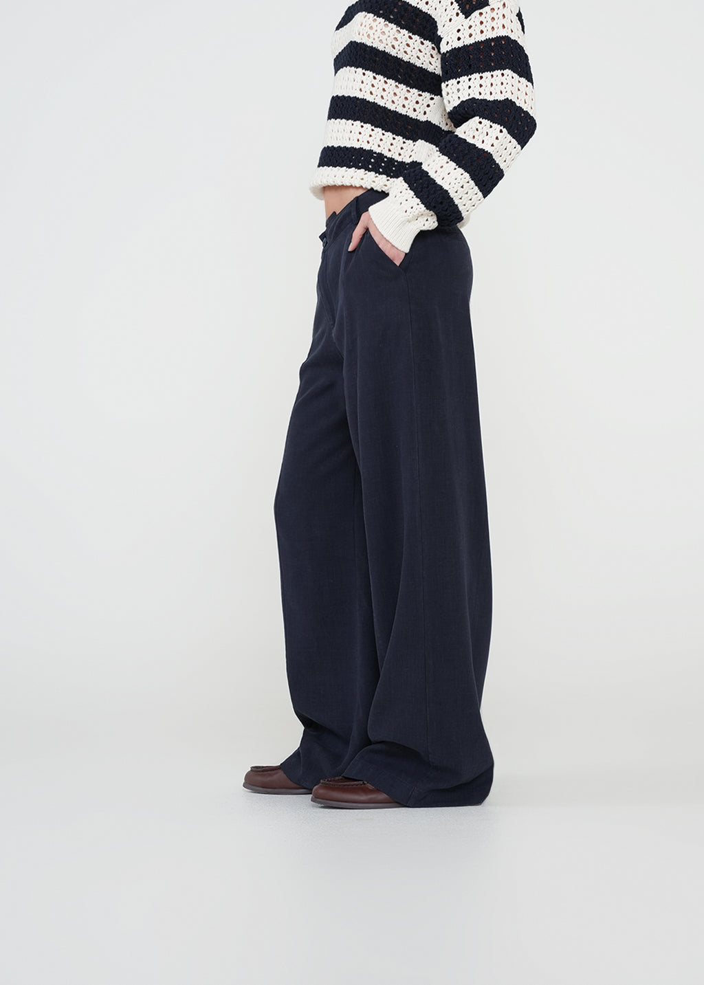 Pantalón Wide Leg con pretina asimétrica - Azul 14_432H339_AZU193922_5