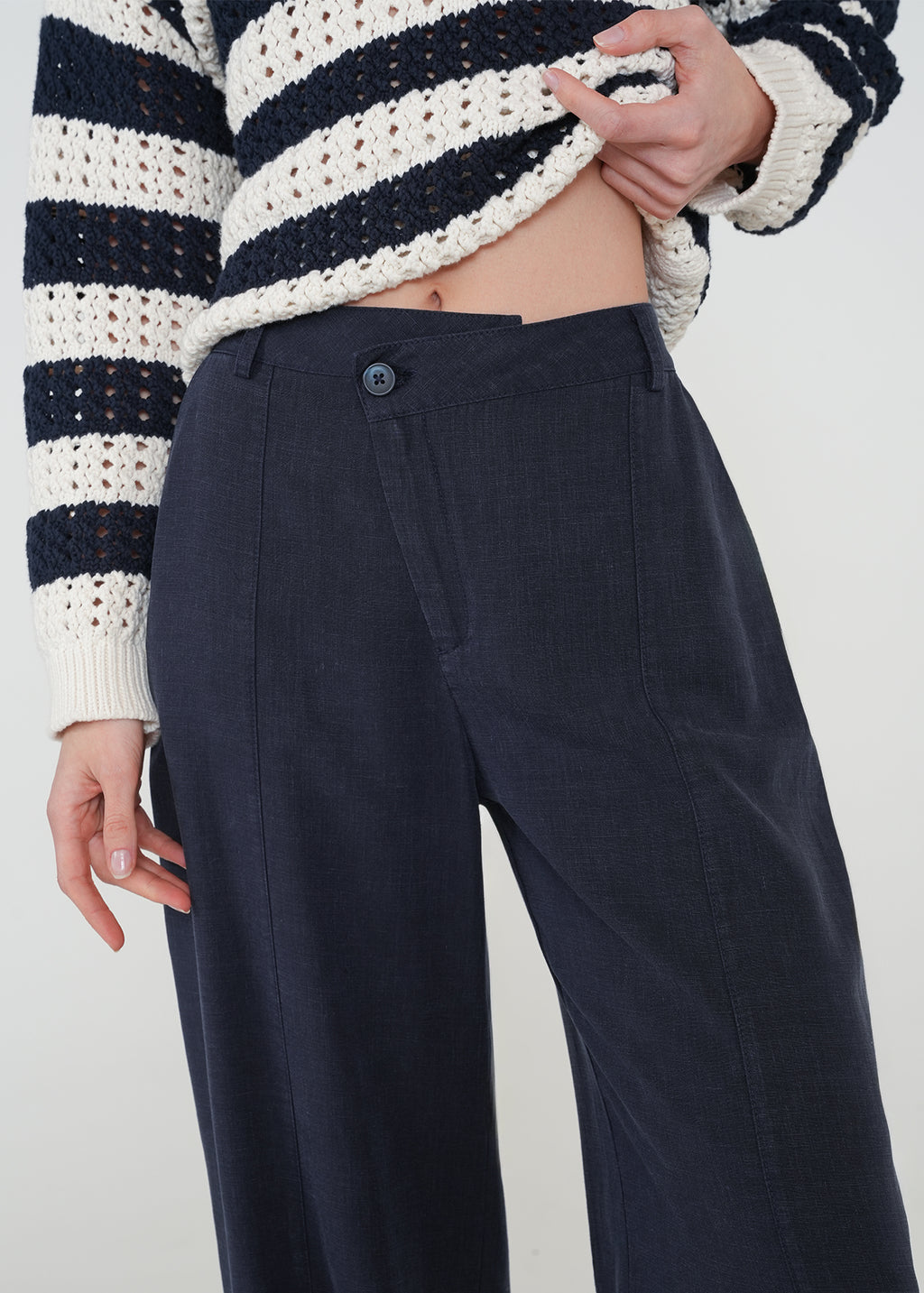 Pantalón Wide Leg con pretina asimétrica - Azul 14_432H339_AZU193922_7
