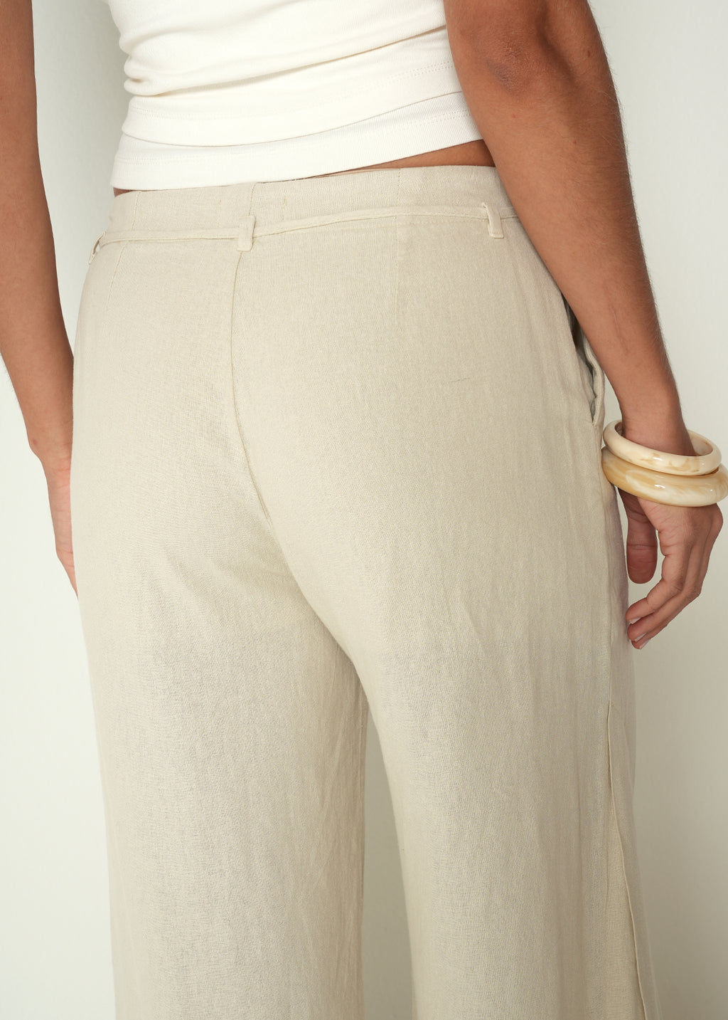 Pantalón wide leg tiro medio - Crudo 14_432H389_CRU130000_6