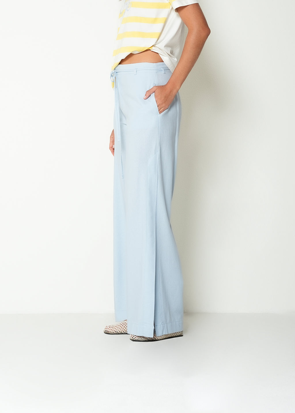 Pantalón wide leg tiro medio - Azul 14_432H393_AZU144112_5