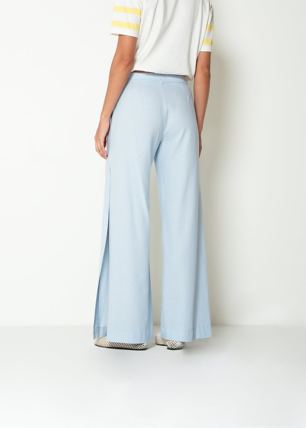 Pantalón wide leg tiro medio - Azul 14_432H393_AZU144112_7
