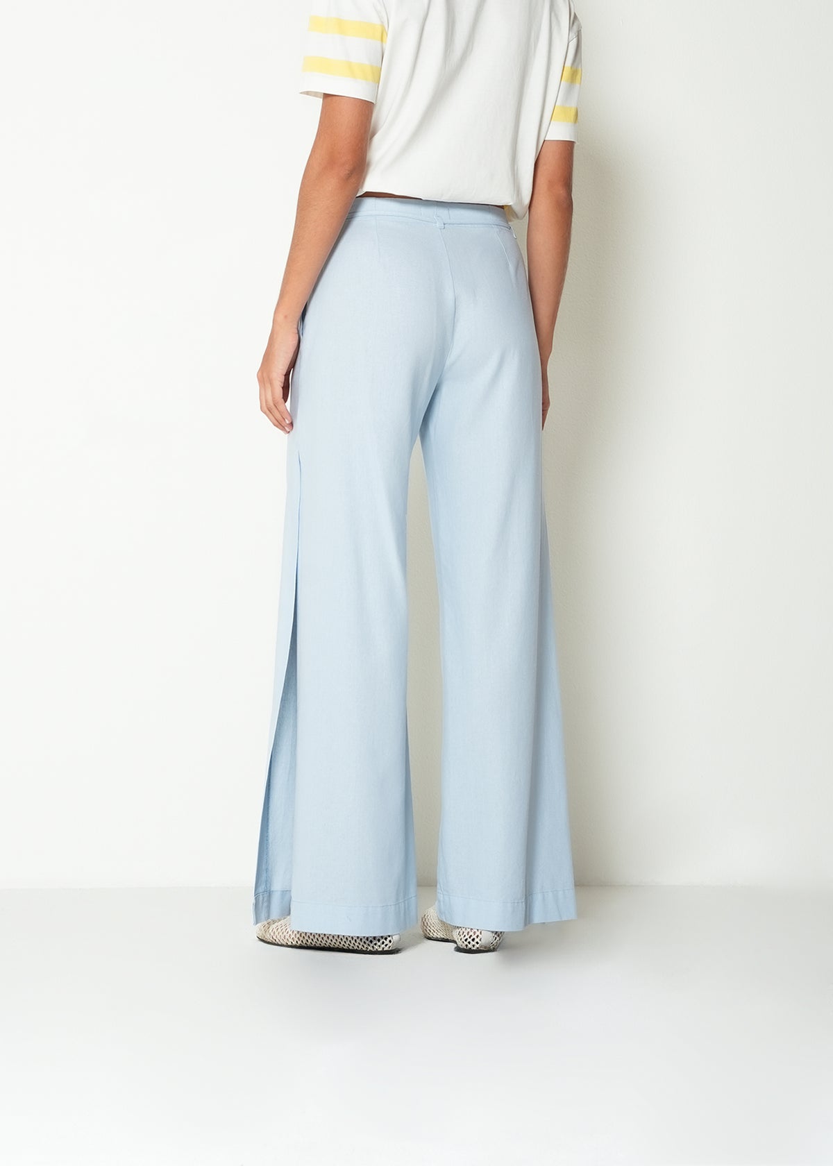 Pantalón wide leg tiro medio - Azul 14_432H393_AZU144112_7