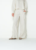 Pantalón wide leg tiro medio tipo lino - Crudo 14_433H322_CRU110605_0