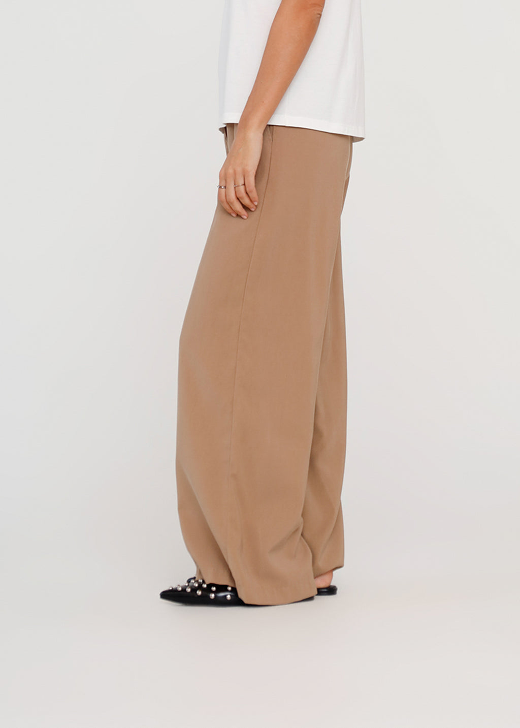 Pantalón Palazzo con cordón - Cafe 14_435H003_CAF191233_3