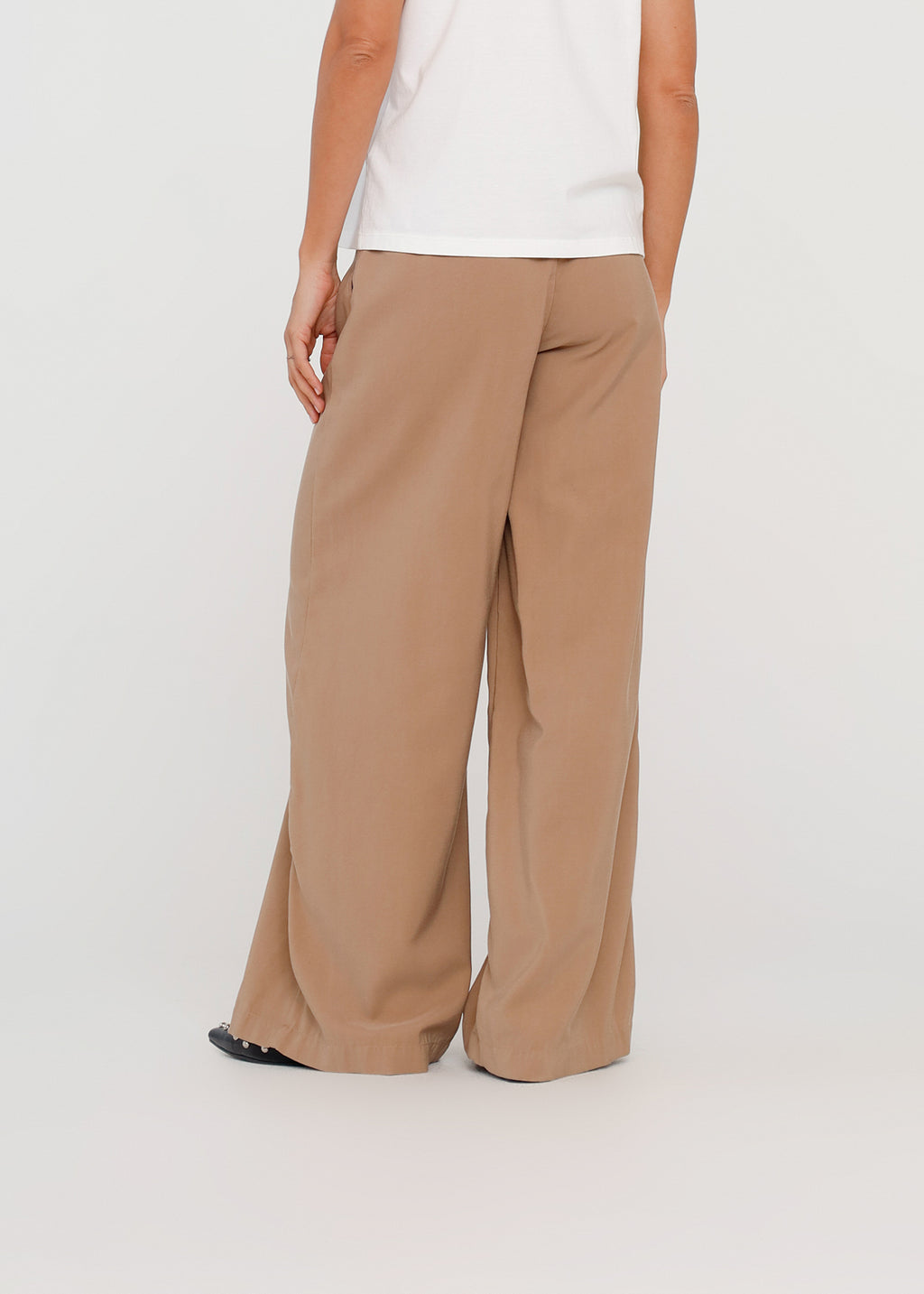 Pantalón Palazzo con cordón - Cafe 14_435H003_CAF191233_7