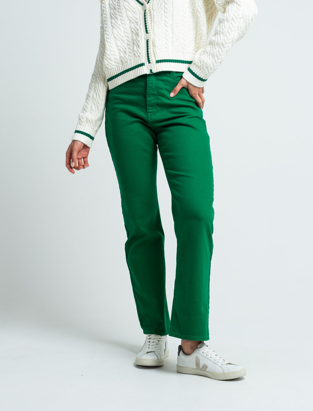 Pantalón cinco bolsillos - Verde 14_439E315_VER196026_0