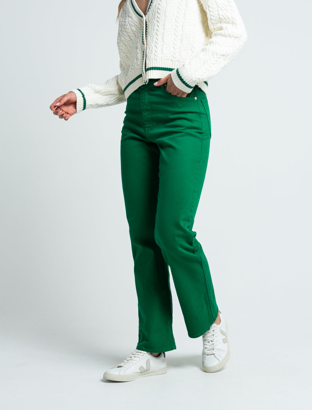 Pantalón cinco bolsillos - Verde 14_439E315_VER196026_4