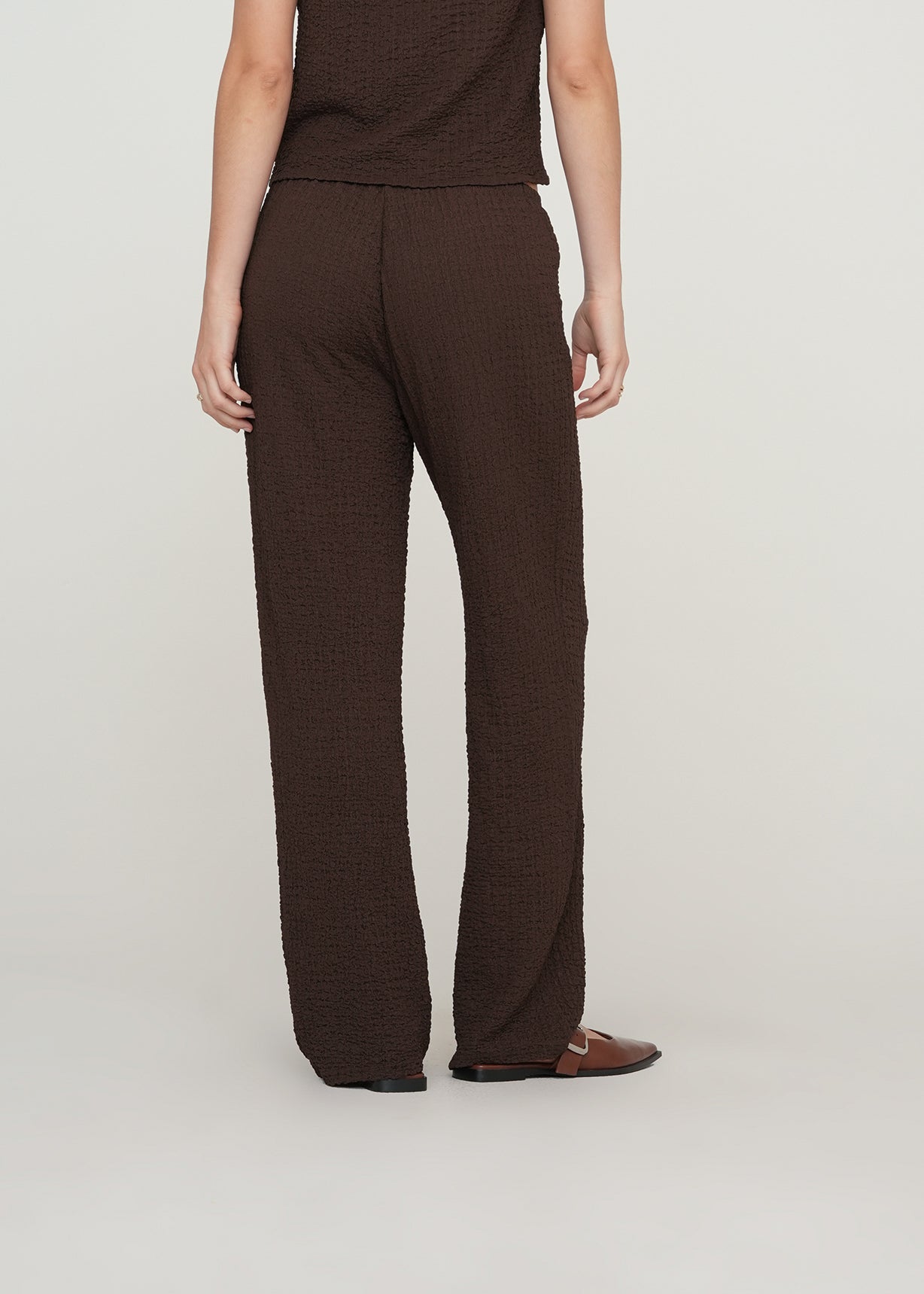 Pantalón Straight con textura - Café 14_439G004_CAF190912_6