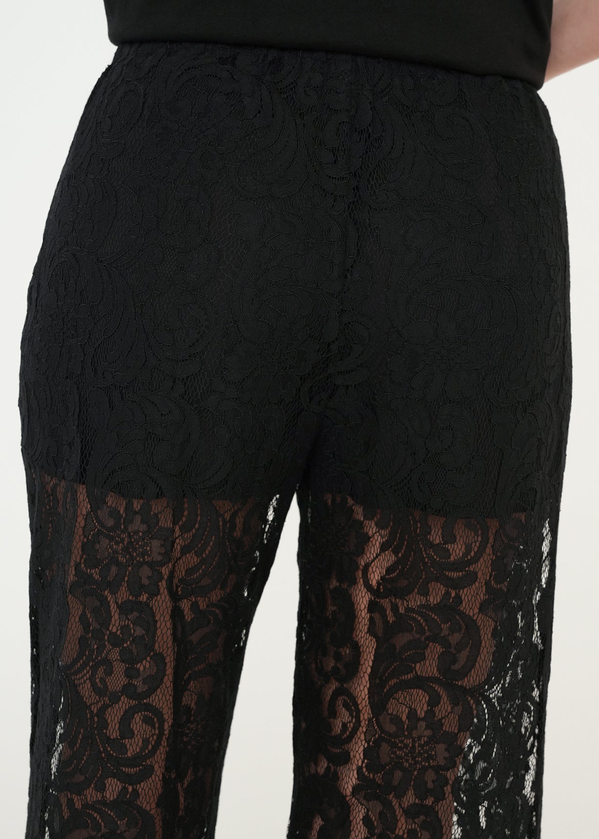 Pantalón Wide Leg con encaje - Negro 14_439G040_NEG193909_4