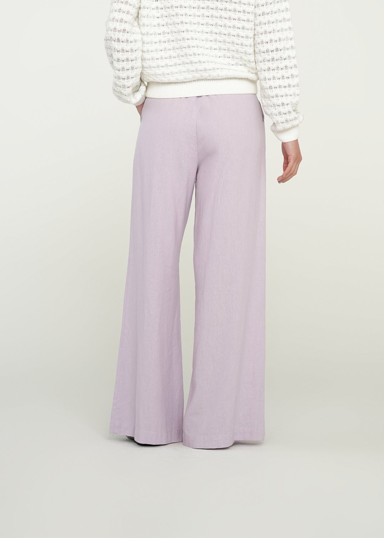 Pantalón Palazzo con jareta - Morado 14_439G356_MOR153507_5