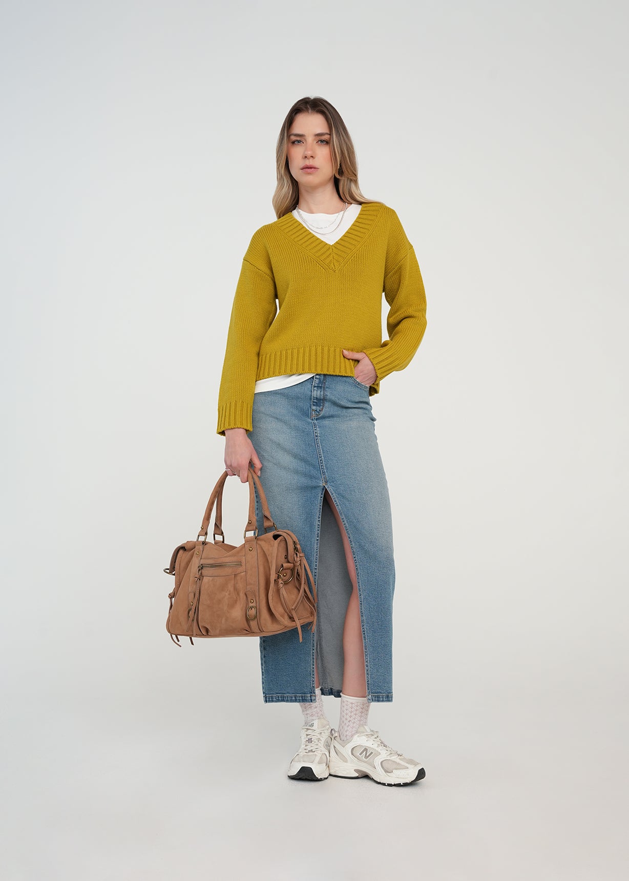 Falda larga en denim - Azul 14_441H320_AZU183928_0