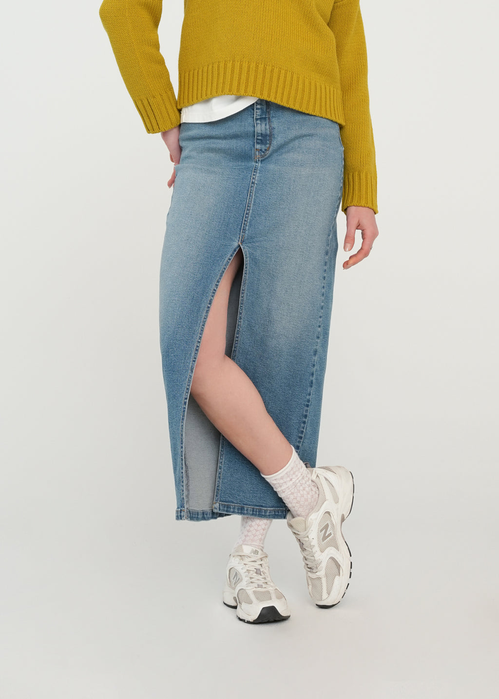 Falda larga en denim - Azul 14_441H320_AZU183928_3