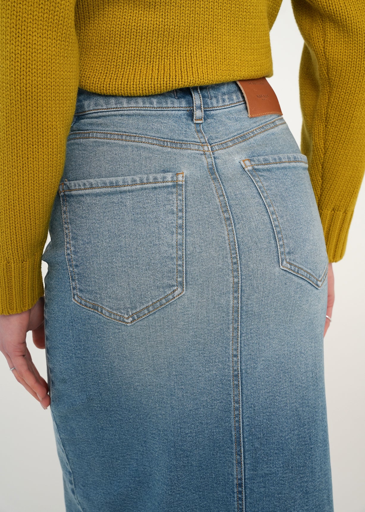 Falda larga en denim - Azul 14_441H320_AZU183928_6