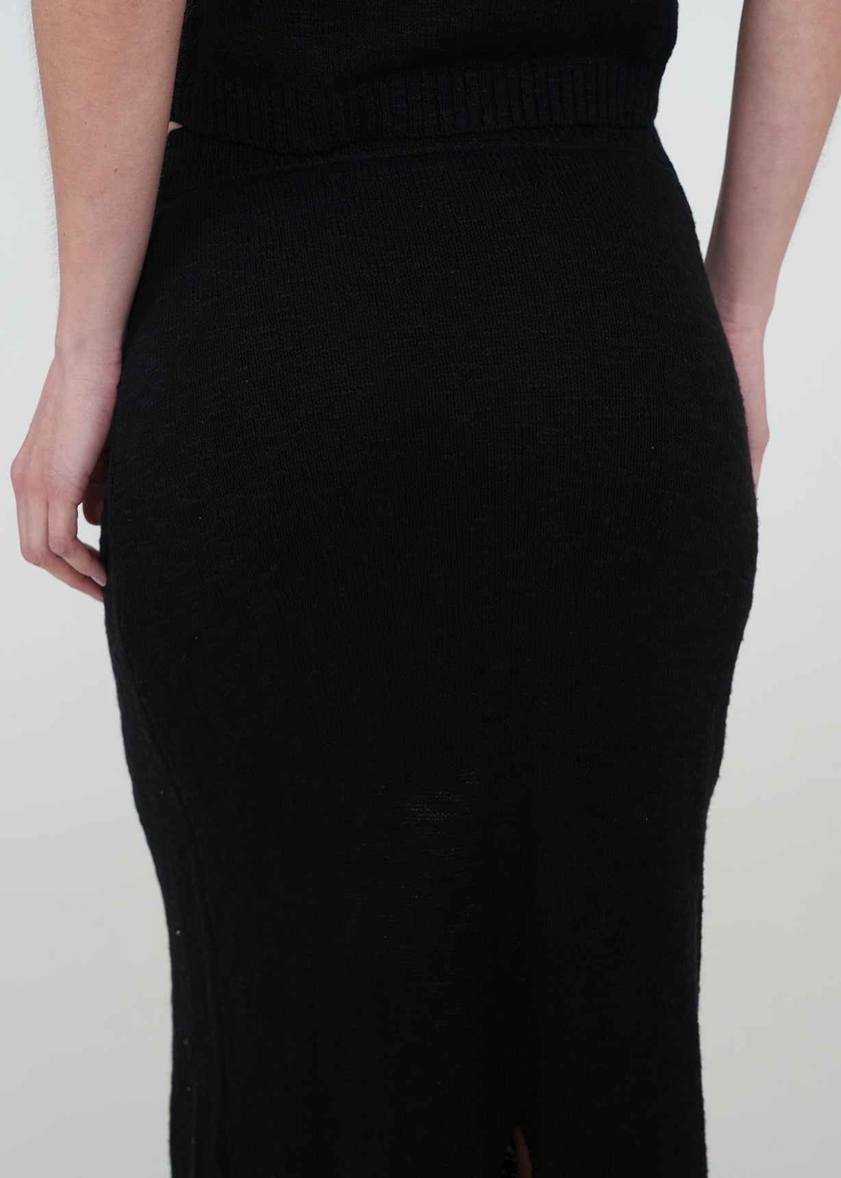 Falda larga con brillo sutil - Negro 14_442H003_NEG193909_4