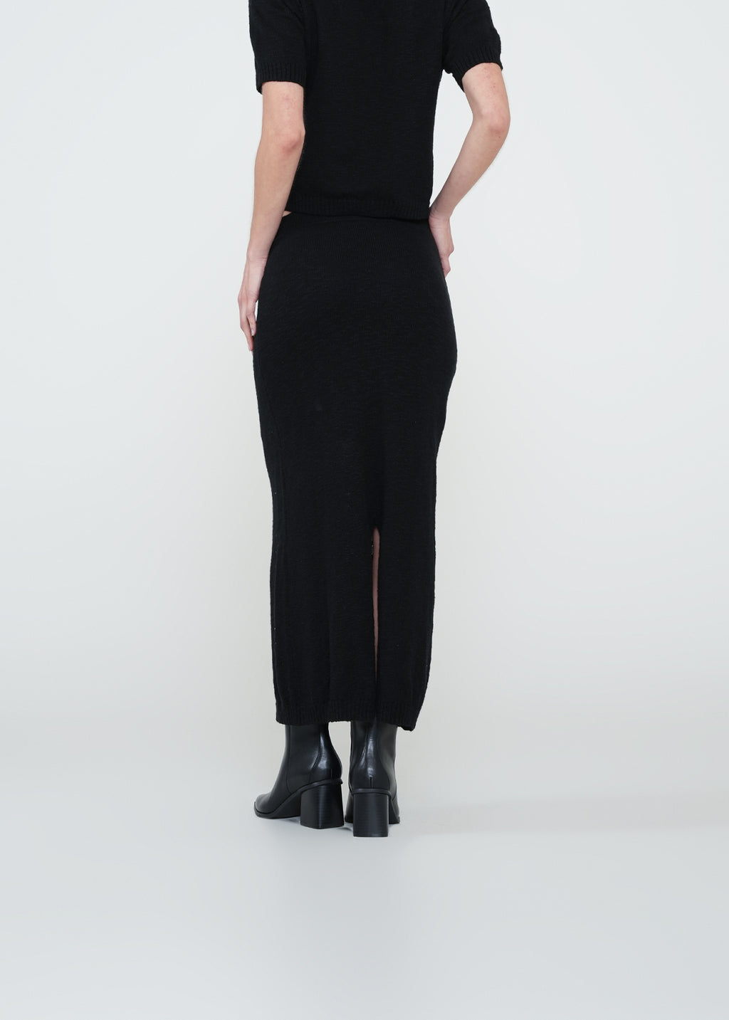 Falda larga con brillo sutil - Negro 14_442H003_NEG193909_7