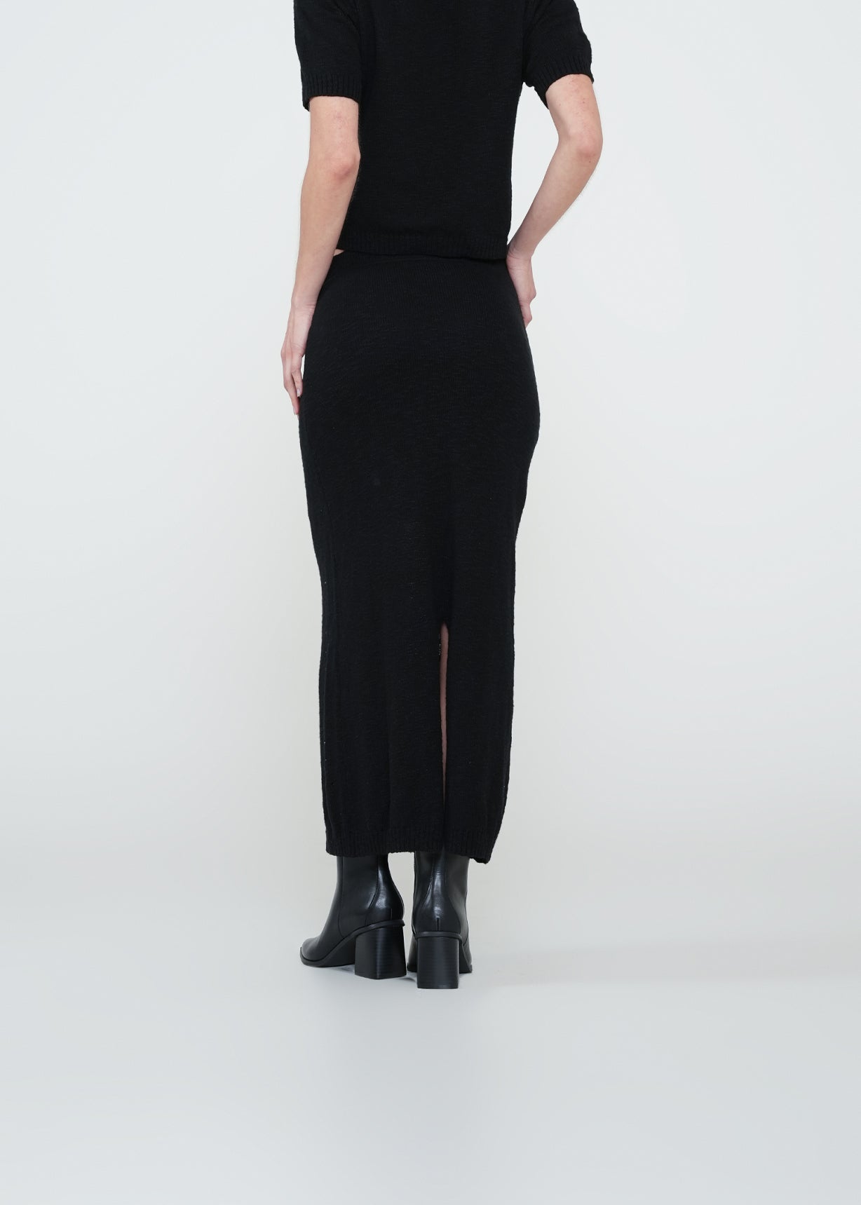 Falda larga con brillo sutil - Negro 14_442H003_NEG193909_7