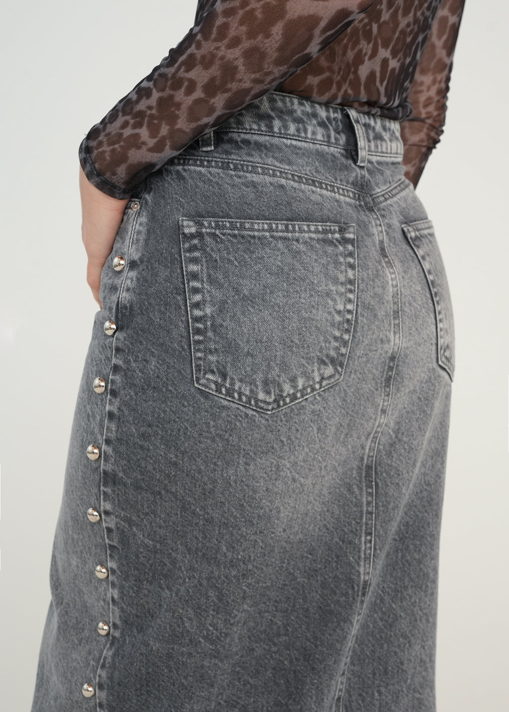 Falda larga con taches - Gris 14_449G303_GRI175104_7