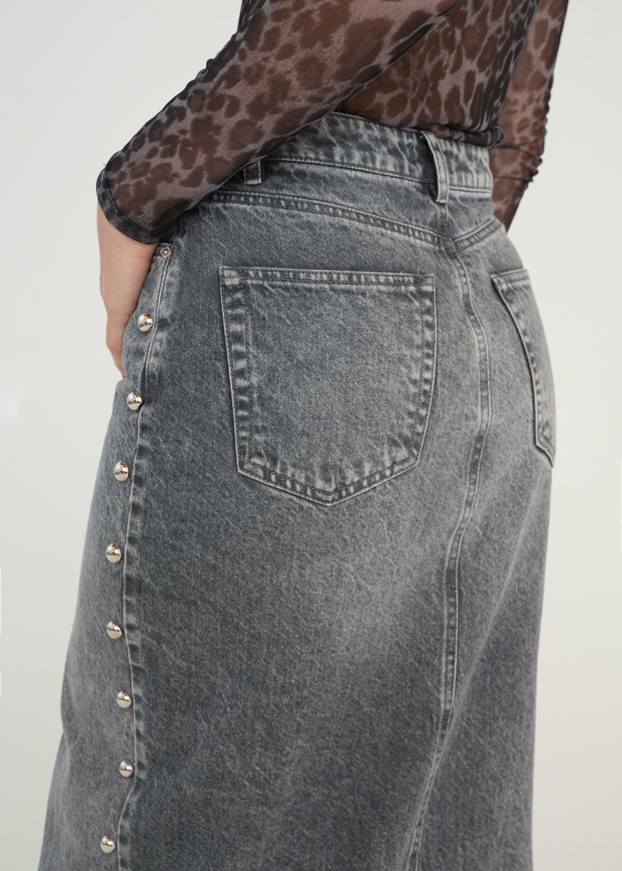 Falda larga con taches - Gris 14_449G303_GRI175104_7