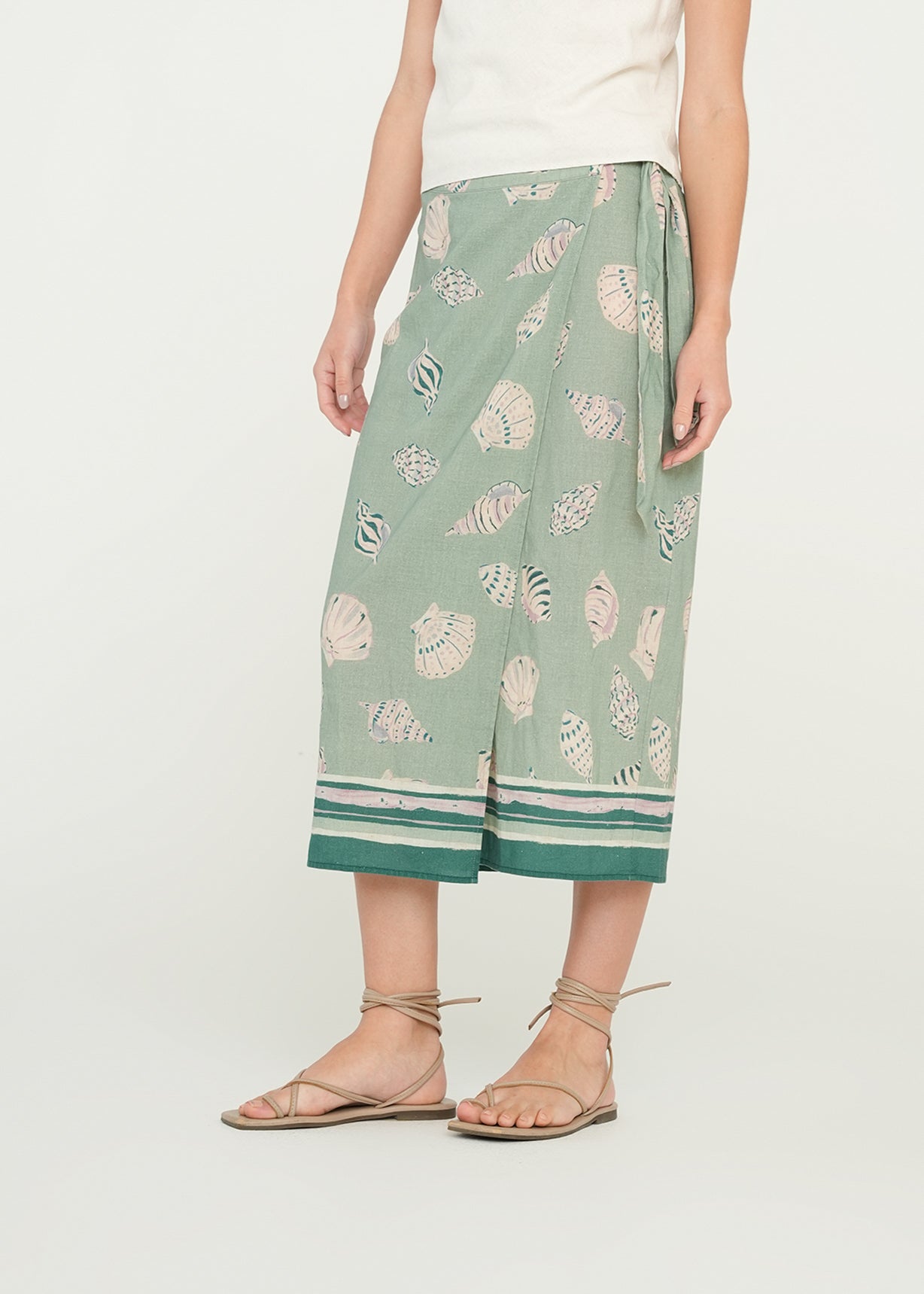 Falda midi con estampado marino - Azul 14_449G363_AZU164712_0