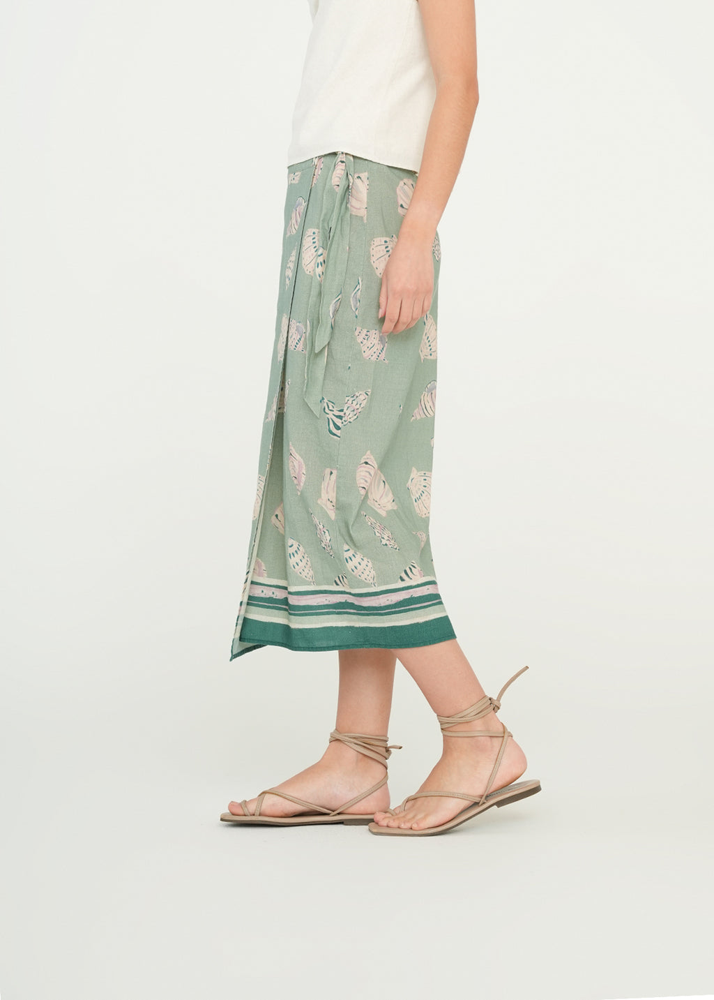 Falda midi con estampado marino - Azul 14_449G363_AZU164712_3