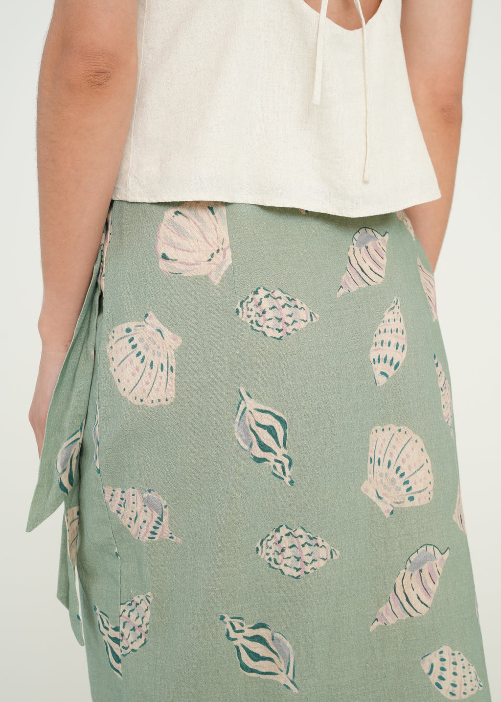 Falda midi con estampado marino - Azul 14_449G363_AZU164712_6