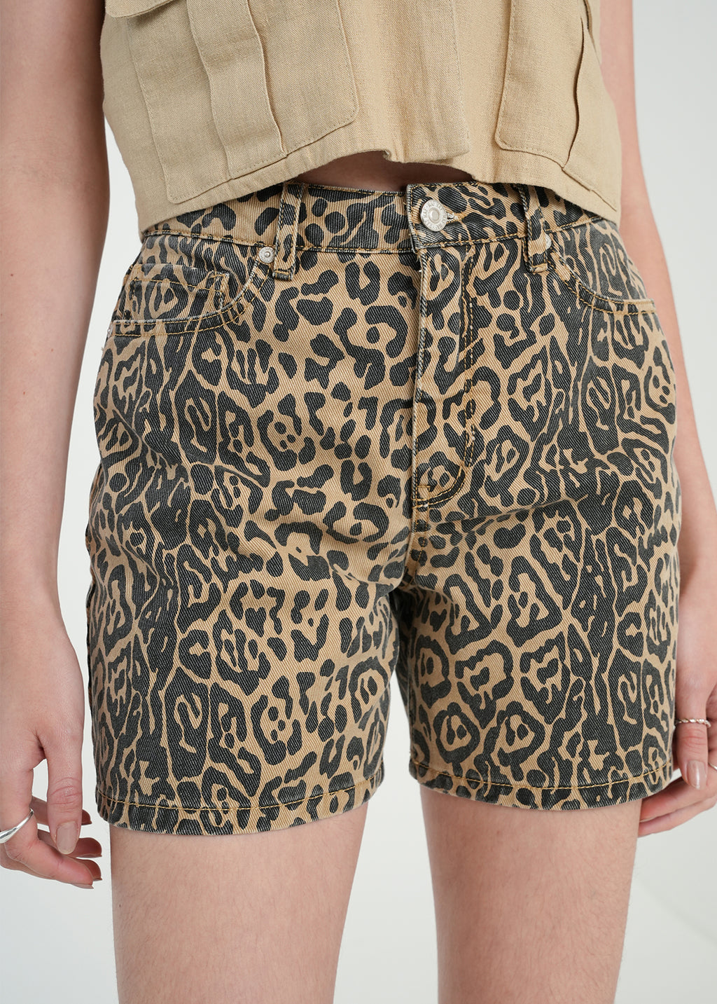 Short de animal print - Beige 14_451H330_BEI151114_0