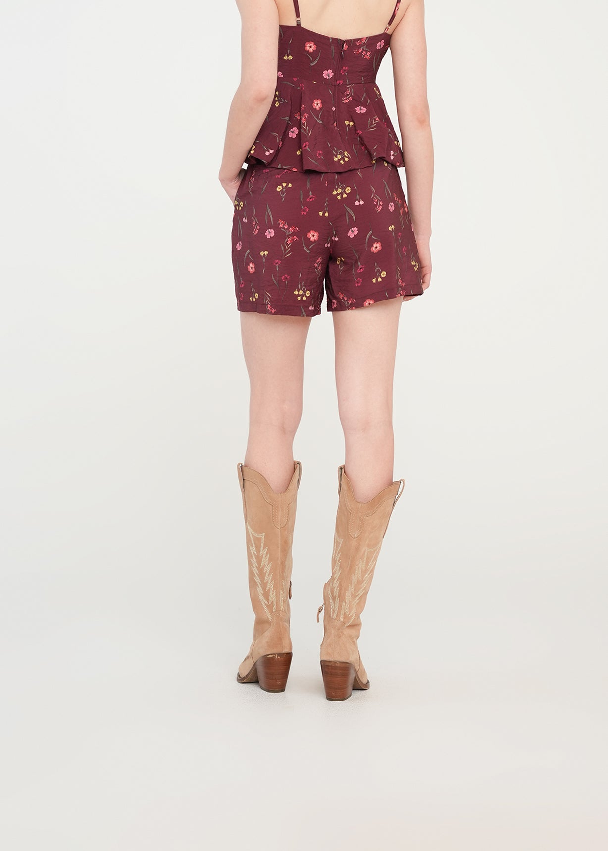Short corto floral - Rojo 14_451H332_ROJ191725_5