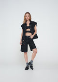 Short largo con accesorio - Negro 14_452H304_NEG193909_0