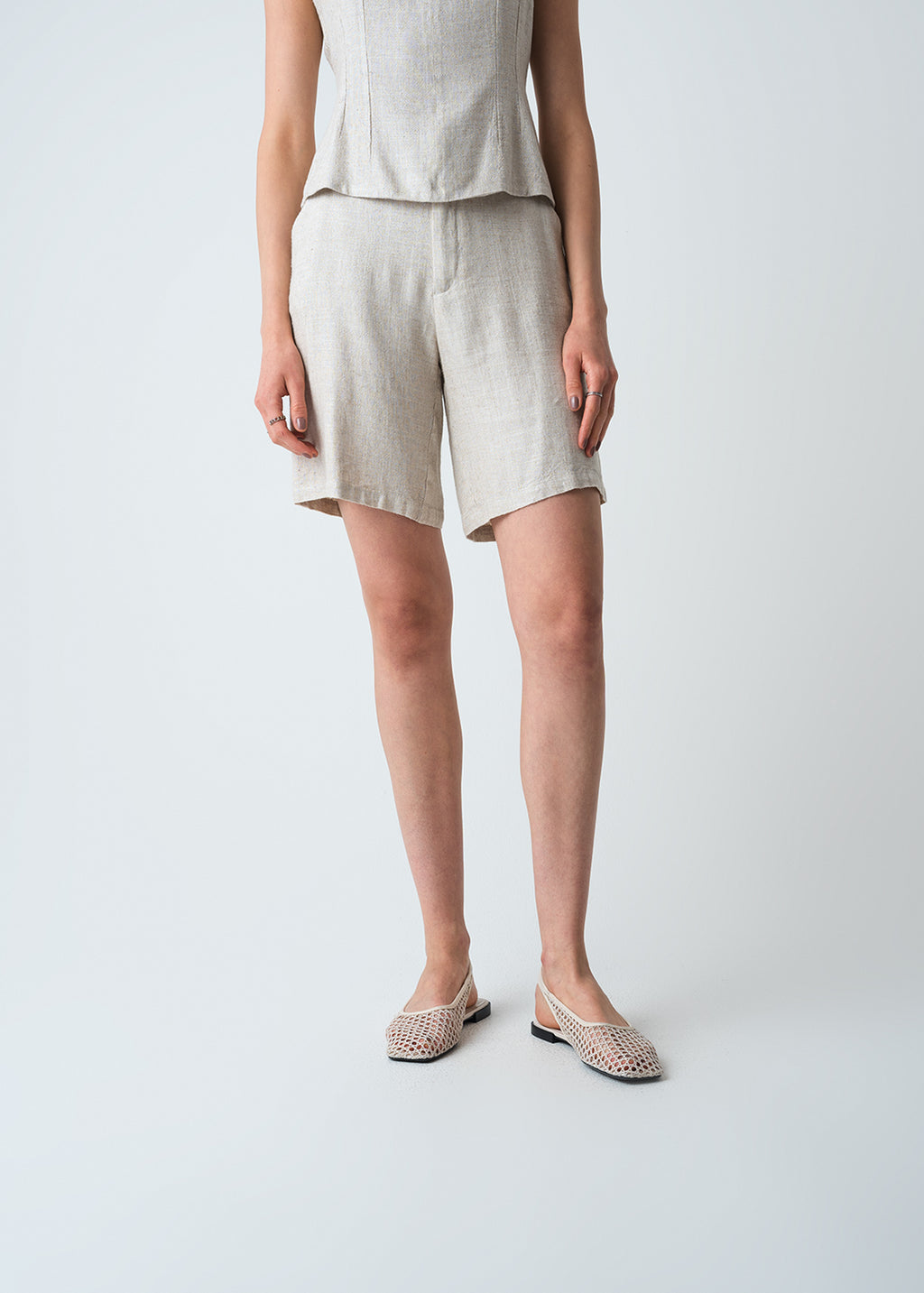 Short en lino - Crudo 14_453G380_CRU130905_3