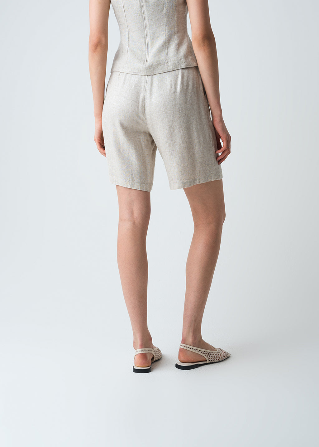 Short en lino - Crudo 14_453G380_CRU130905_6