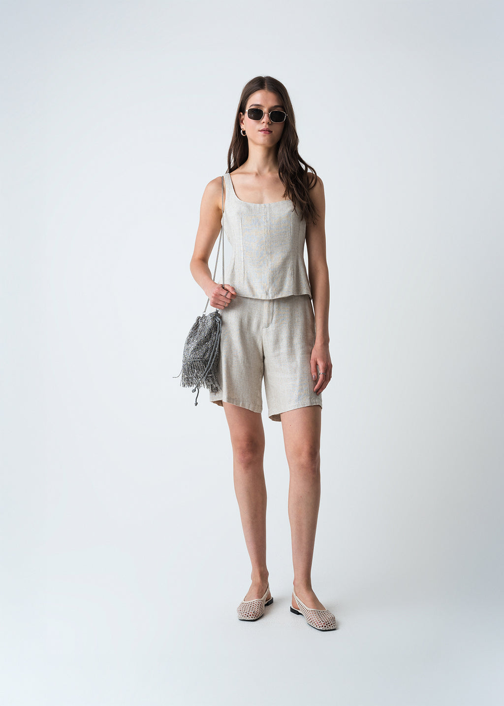 Short en lino - Crudo 14_453G380_CRU130905_7