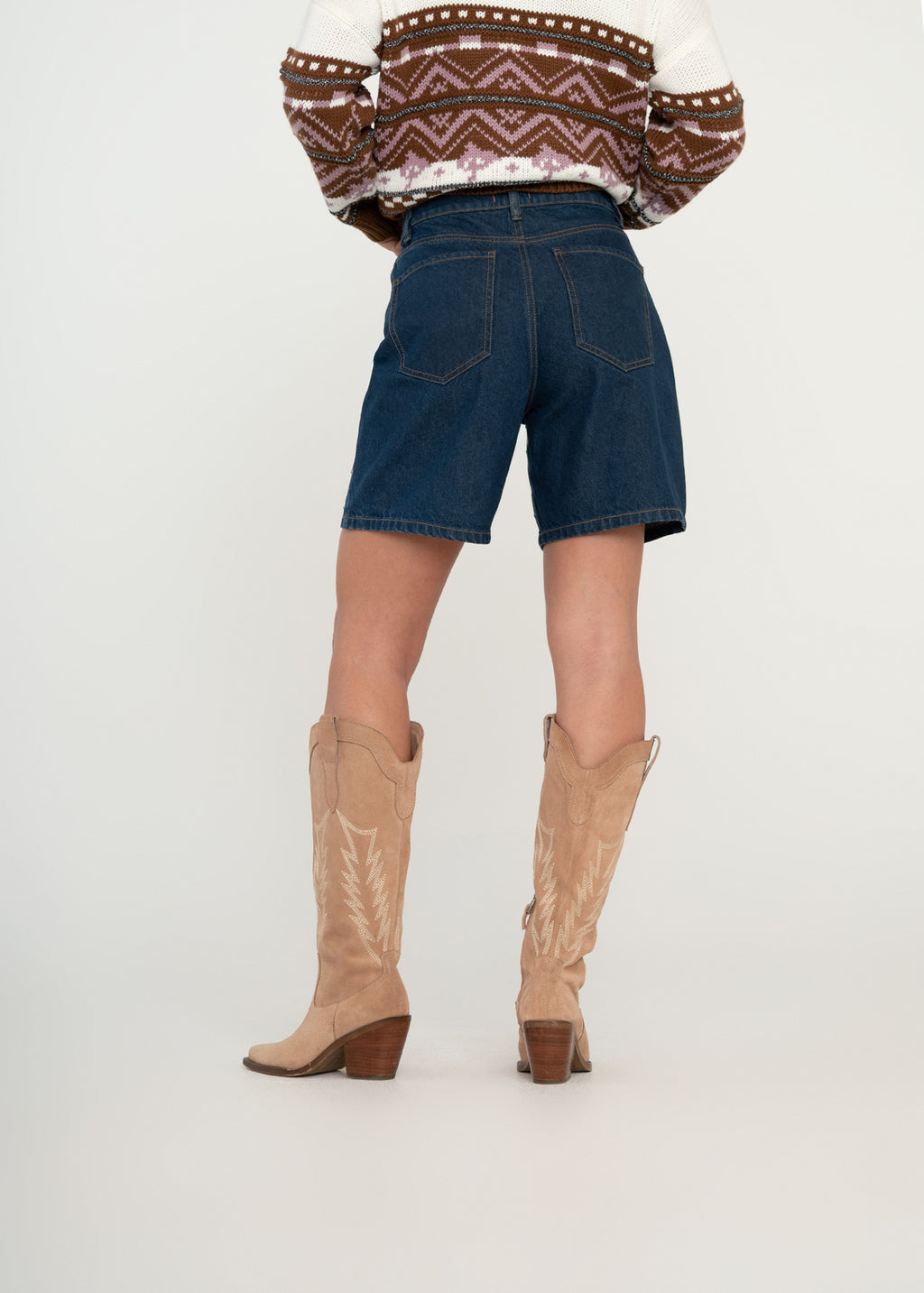 Short con apliques brillantes - Azul 14_459G351_AZU194227_6